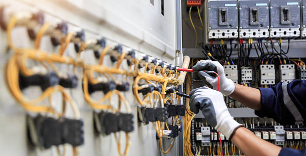Professional Electrician technician working in Westbrook, ME